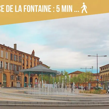 Le Lodge Central - Parking - Vue Piscine - By Montauban City Appartement *