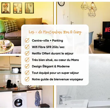 Appartement Le Lodge Central - Parking - Vue Piscine - By Montauban City *